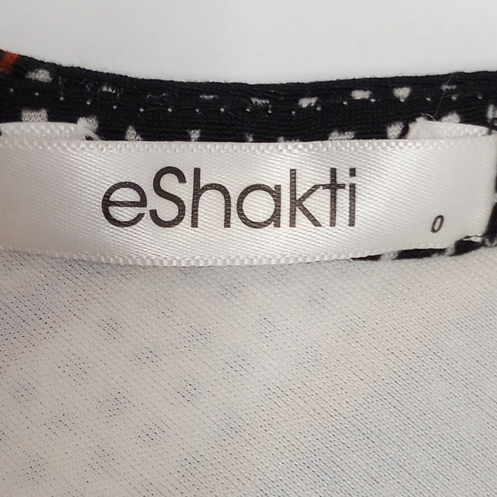 Eshakti Striped Button Front Handkerchief Hem Lon… - image 2